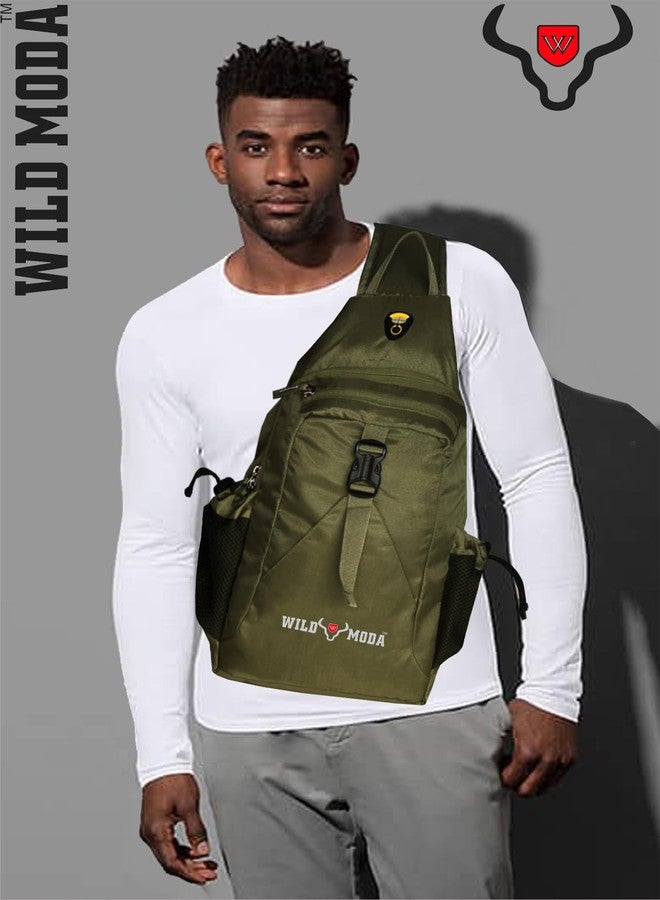 WILD MODA JourneyMate Urban Crossbody Companion (Light Green) - Image 3